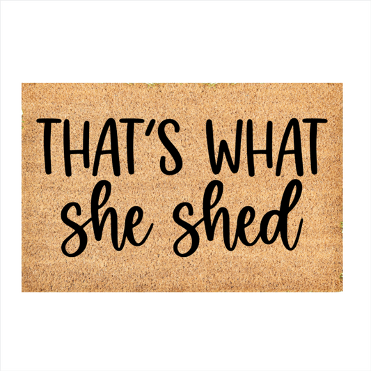 Custom Door Mat | She Shed door mat | Front Door Decor | Welcome Doormat