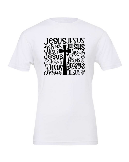 Jesus subway art T-Shirt (black print)