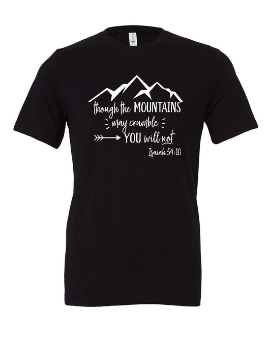 Isaiah 54:10 T-Shirt (white print)