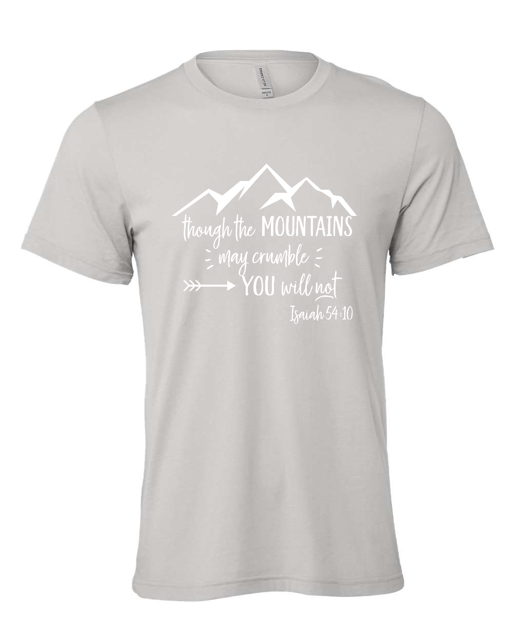 Isaiah 54:10 T-Shirt (white print)