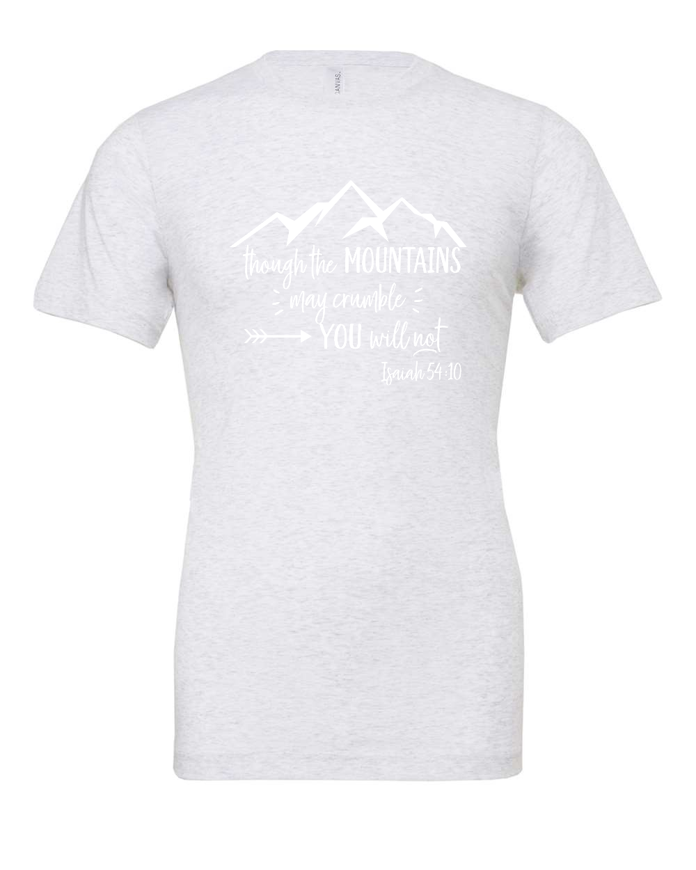 Isaiah 54:10 T-Shirt (white print)