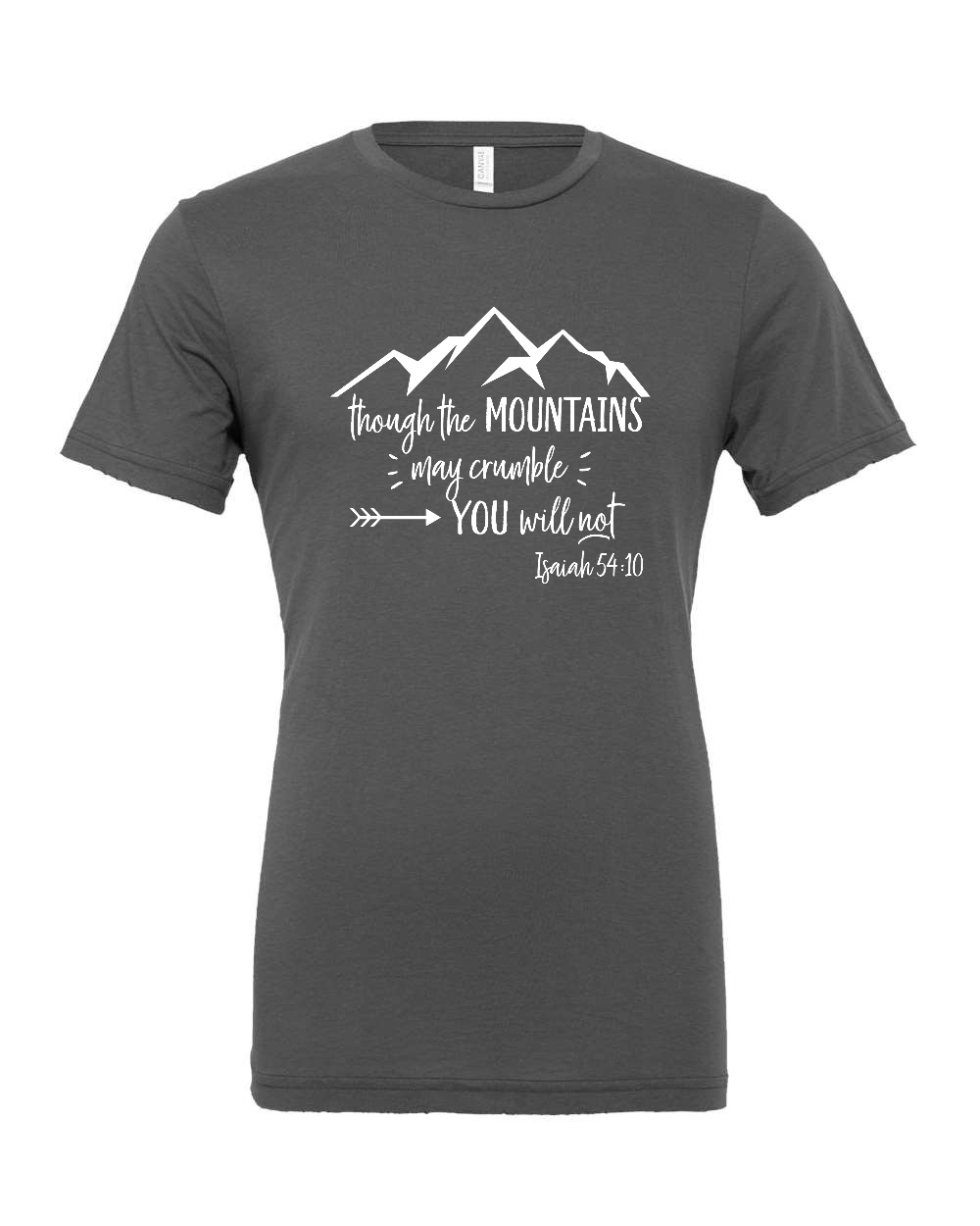 Isaiah 54:10 T-Shirt (white print)