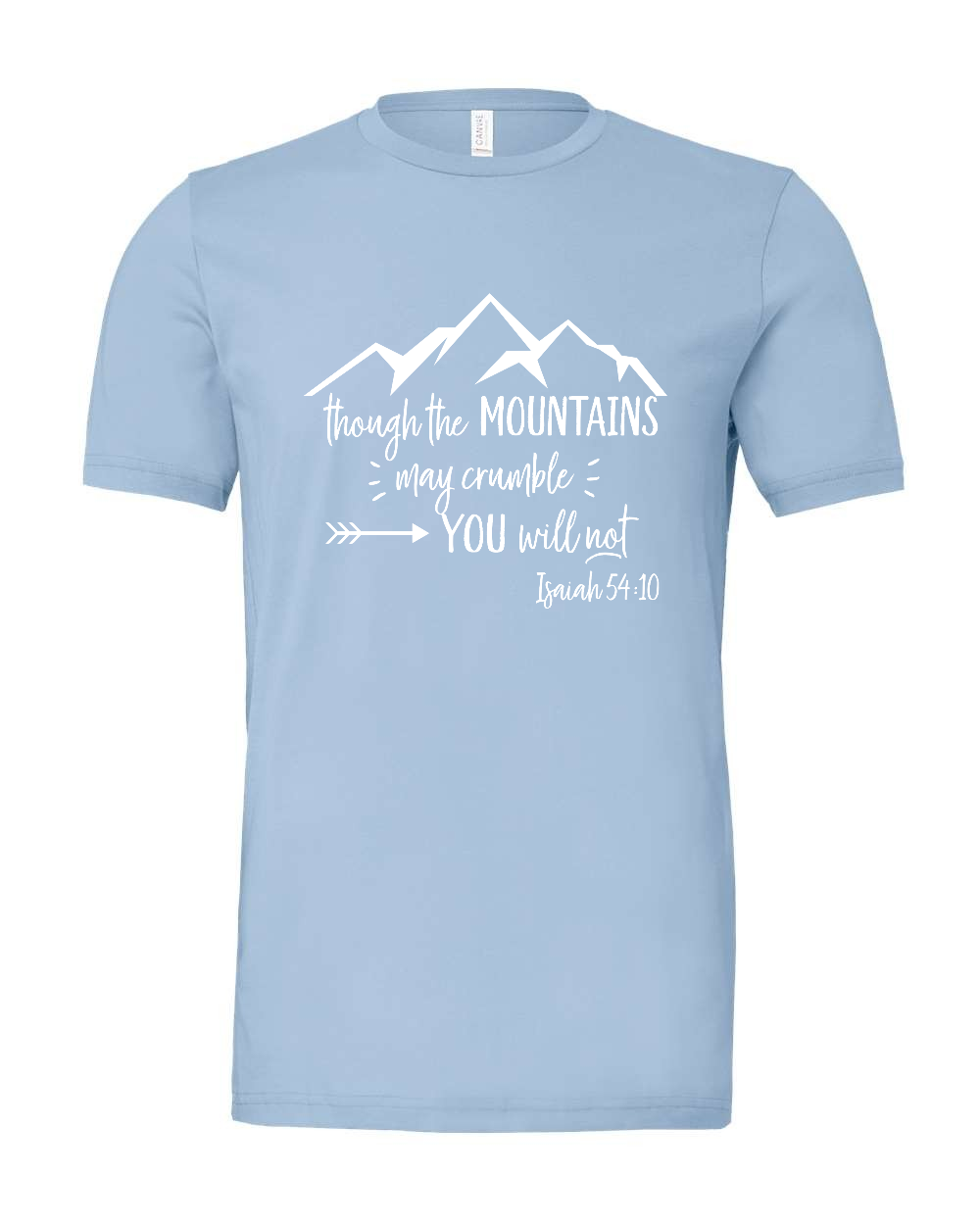 Isaiah 54:10 T-Shirt (white print)