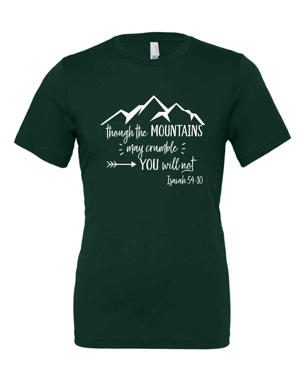 Isaiah 54:10 T-Shirt (white print)