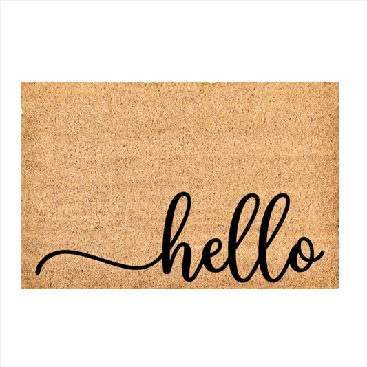 Custom Door Mat | hello doormat | Front Door Decor | Wedding Gift | Closing Gift | Welcome Doormat