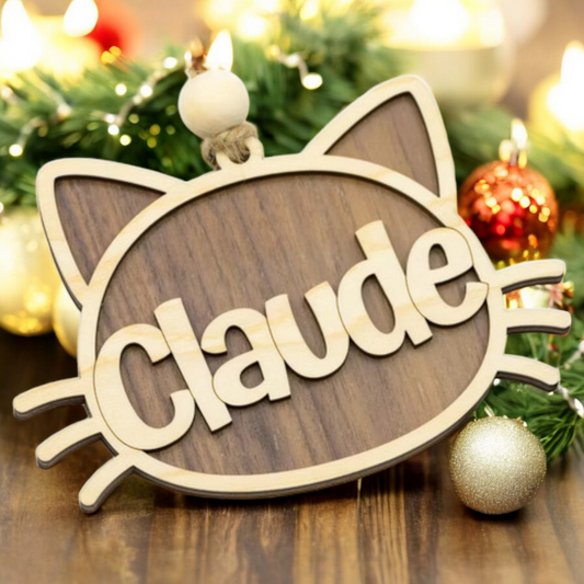 Personalized Cat Ornament | pet ornament | cat ornament | personalized ornament