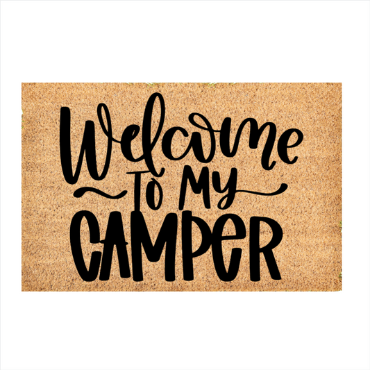 Custom Door Mat | Welcome to my camper door mat | Front Door Decor | Welcome Doormat