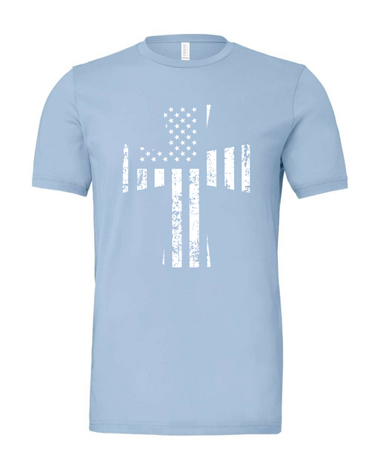 Distressed United Cross T-Shirt