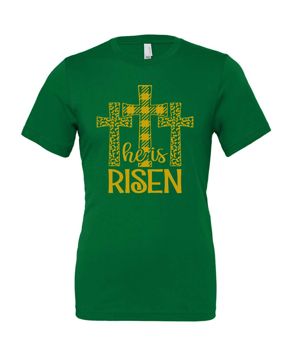 He is Risen T-Shirt (gold print)