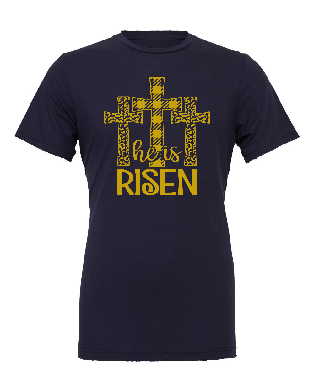 He is Risen T-Shirt (gold print)