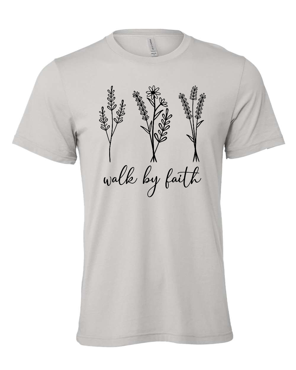 Walk by faith T-Shirt (black print)