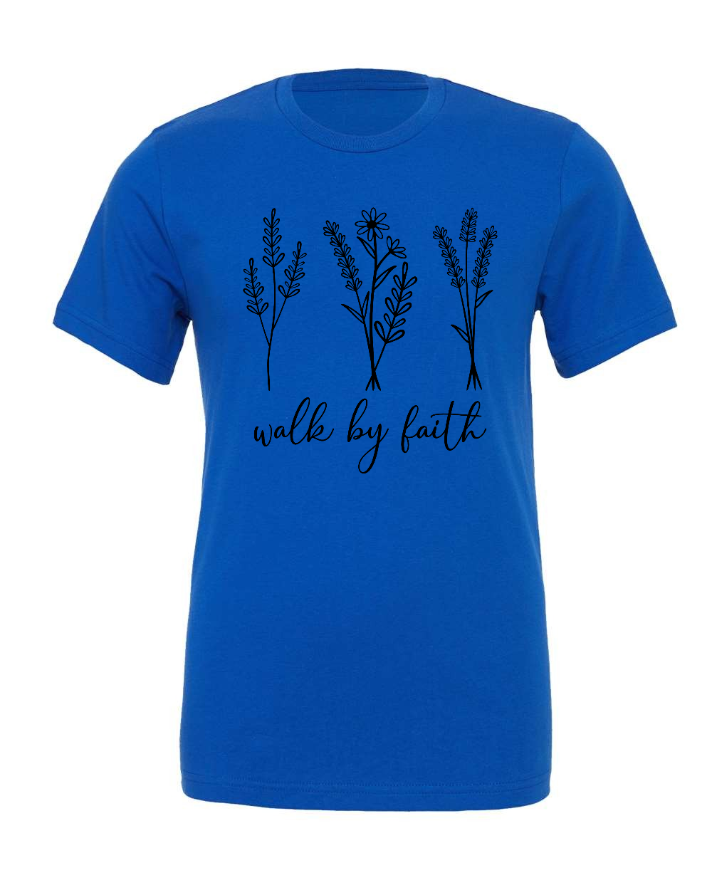 Walk by faith T-Shirt (black print)