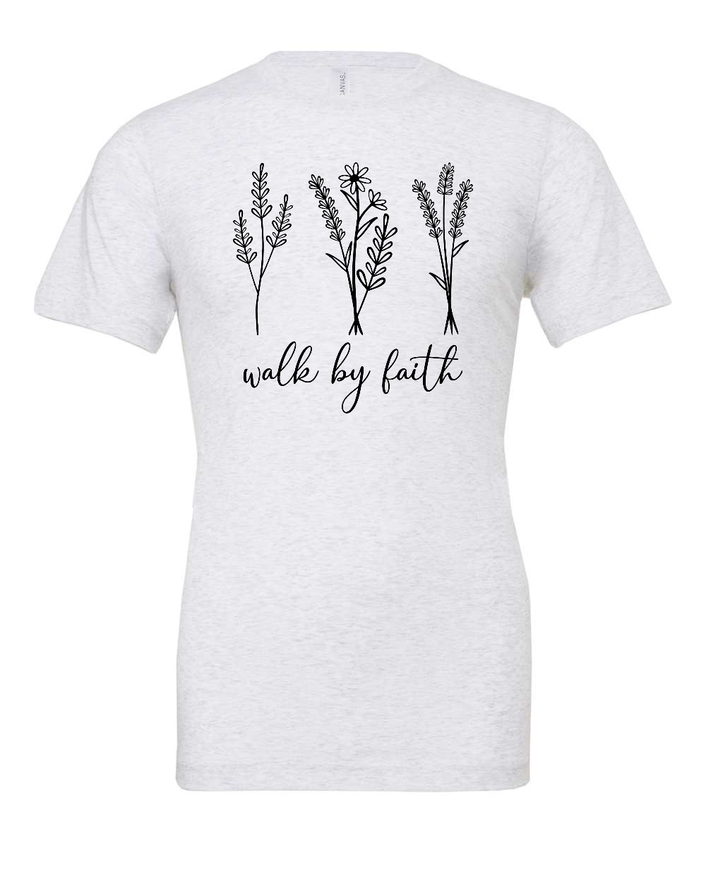 Walk by faith T-Shirt (black print)