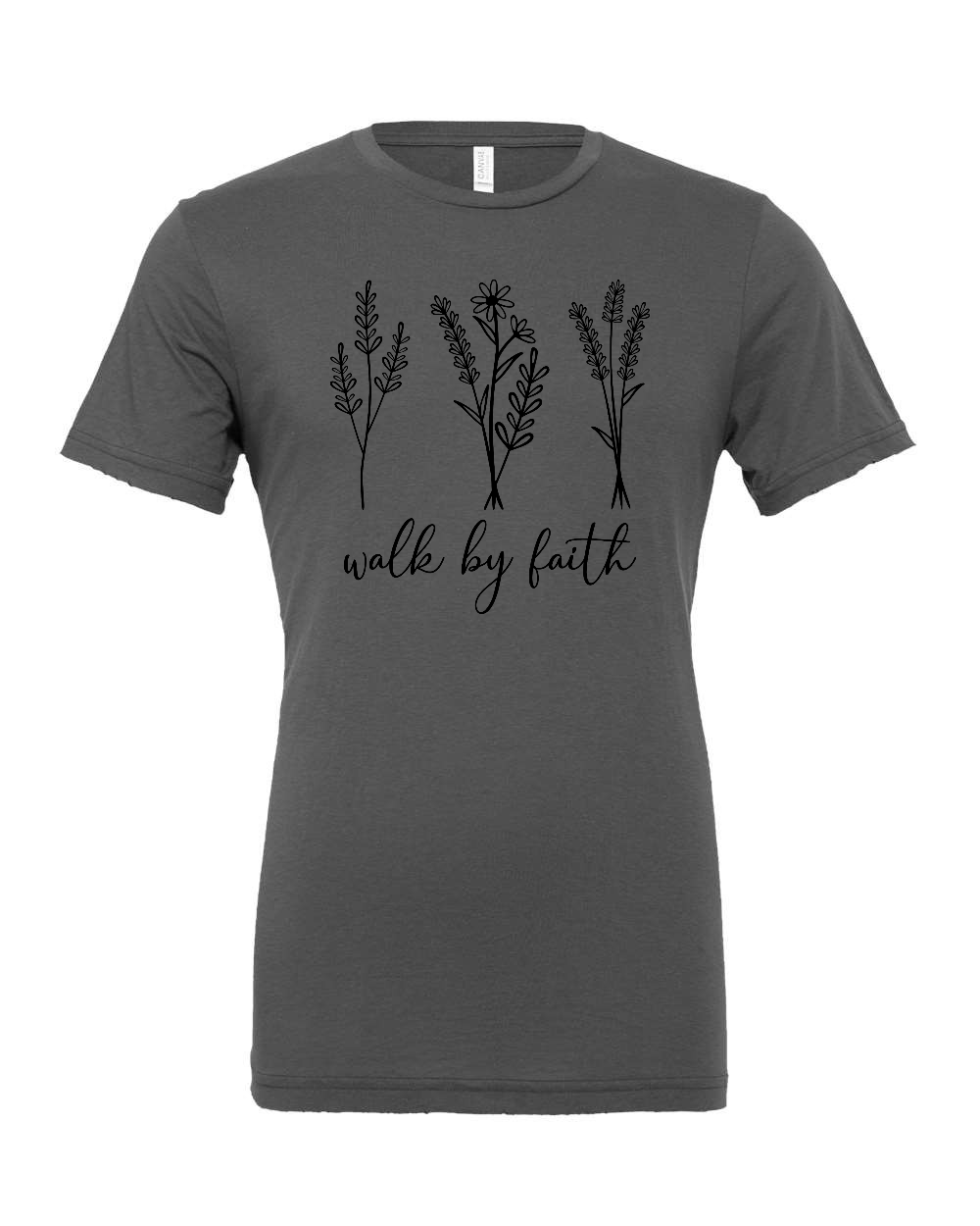 Walk by faith T-Shirt (black print)