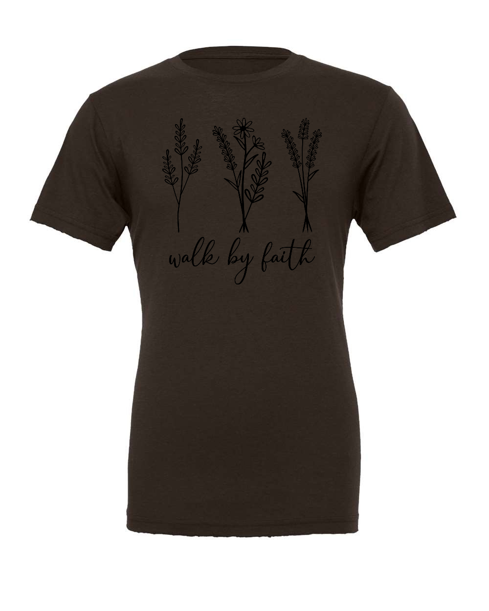 Walk by faith T-Shirt (black print)