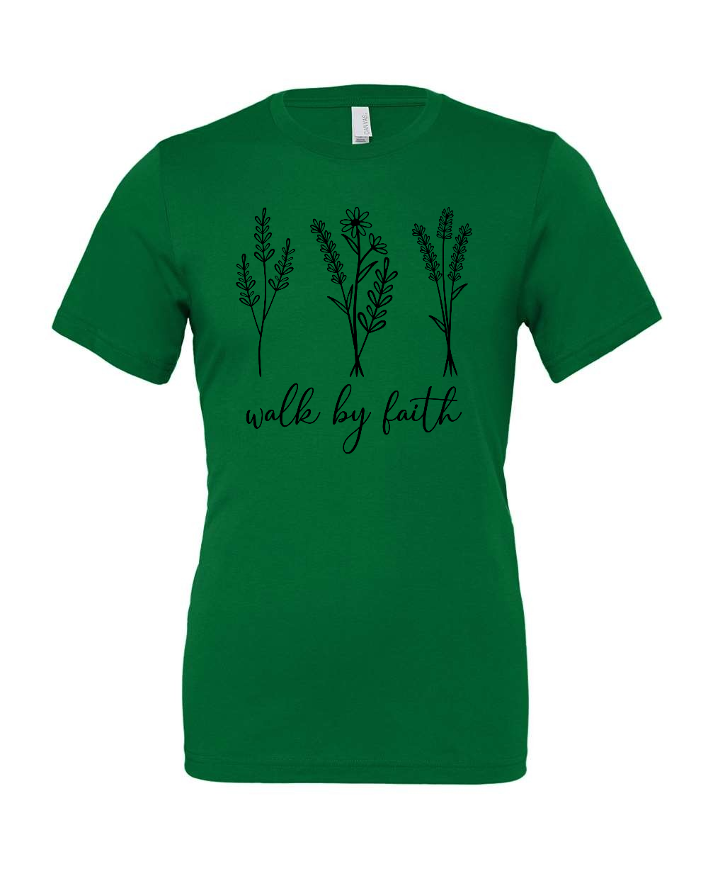 Walk by faith T-Shirt (black print)