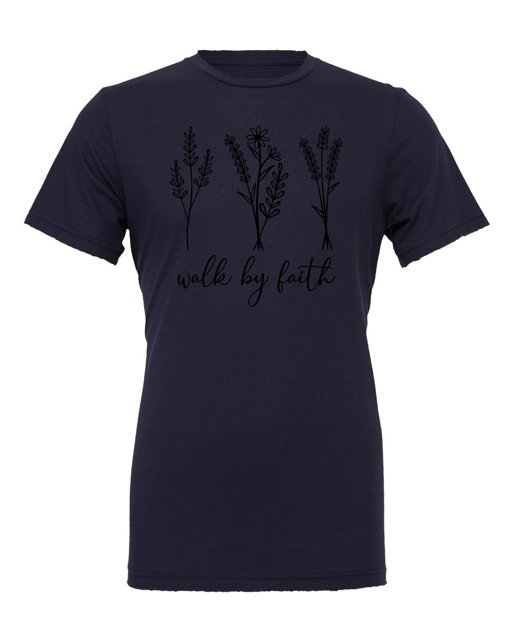 Walk by faith T-Shirt (black print)