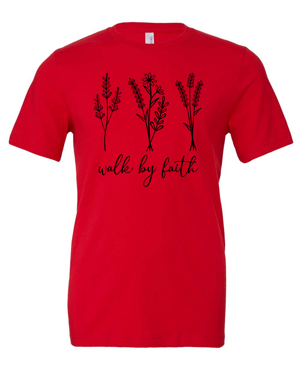 Walk by faith T-Shirt (black print)