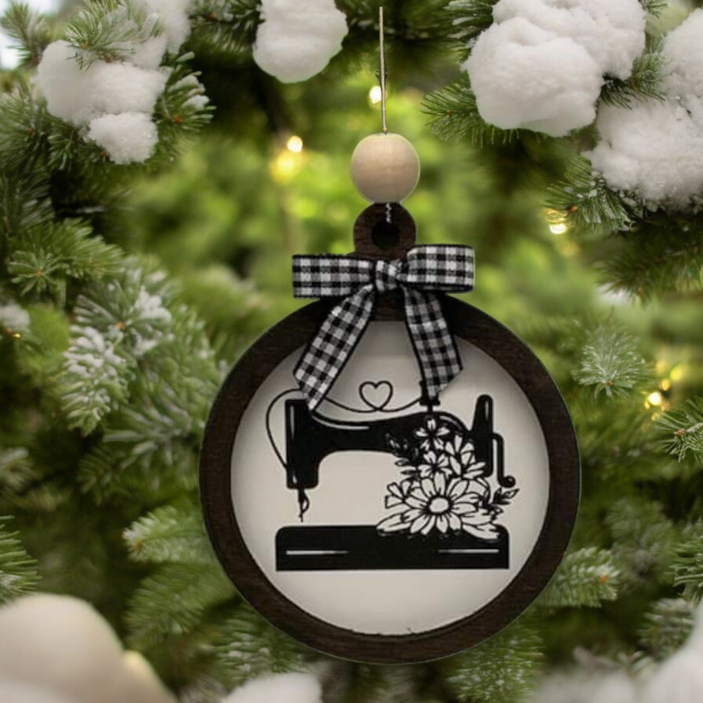 Sewing Machine ornament | Sewing Ornament | gift | holiday ornament | craft room decor