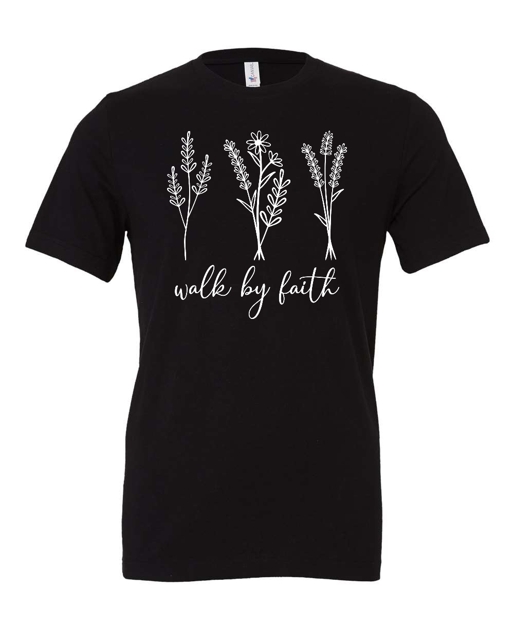 Walk by faith T-Shirt (white print)