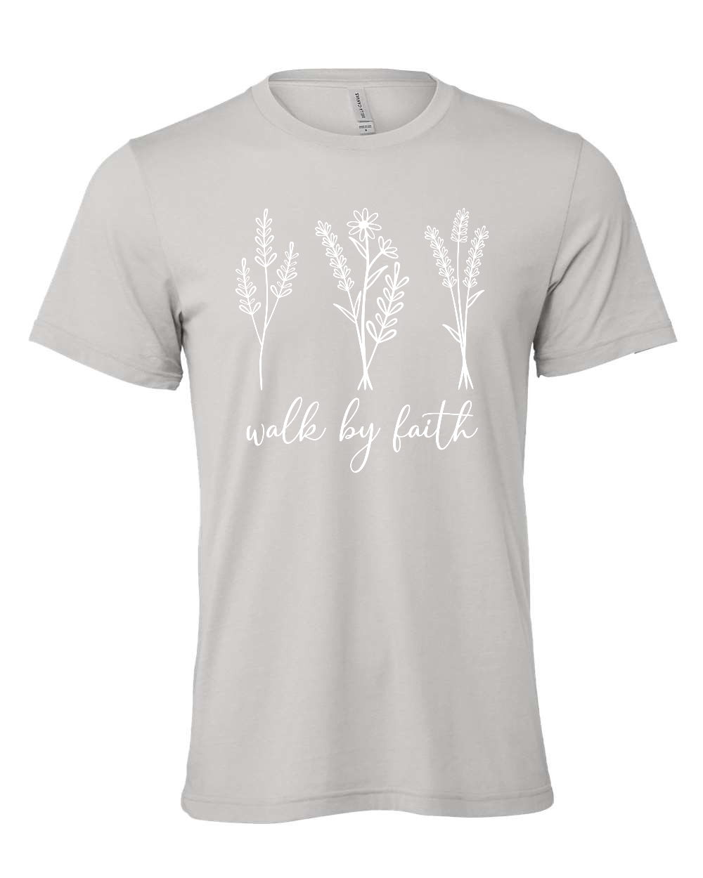 Walk by faith T-Shirt (white print)