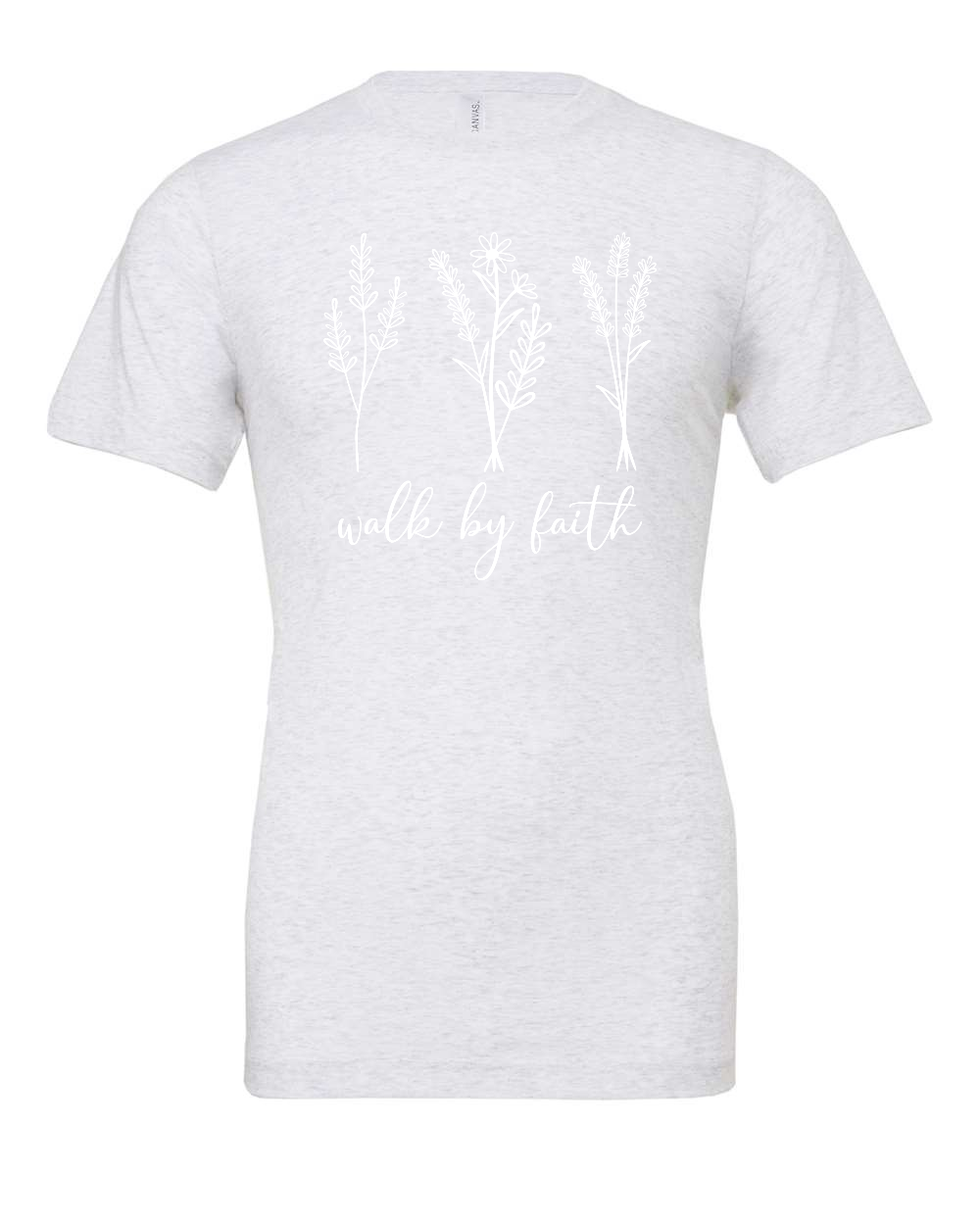 Walk by faith T-Shirt (white print)