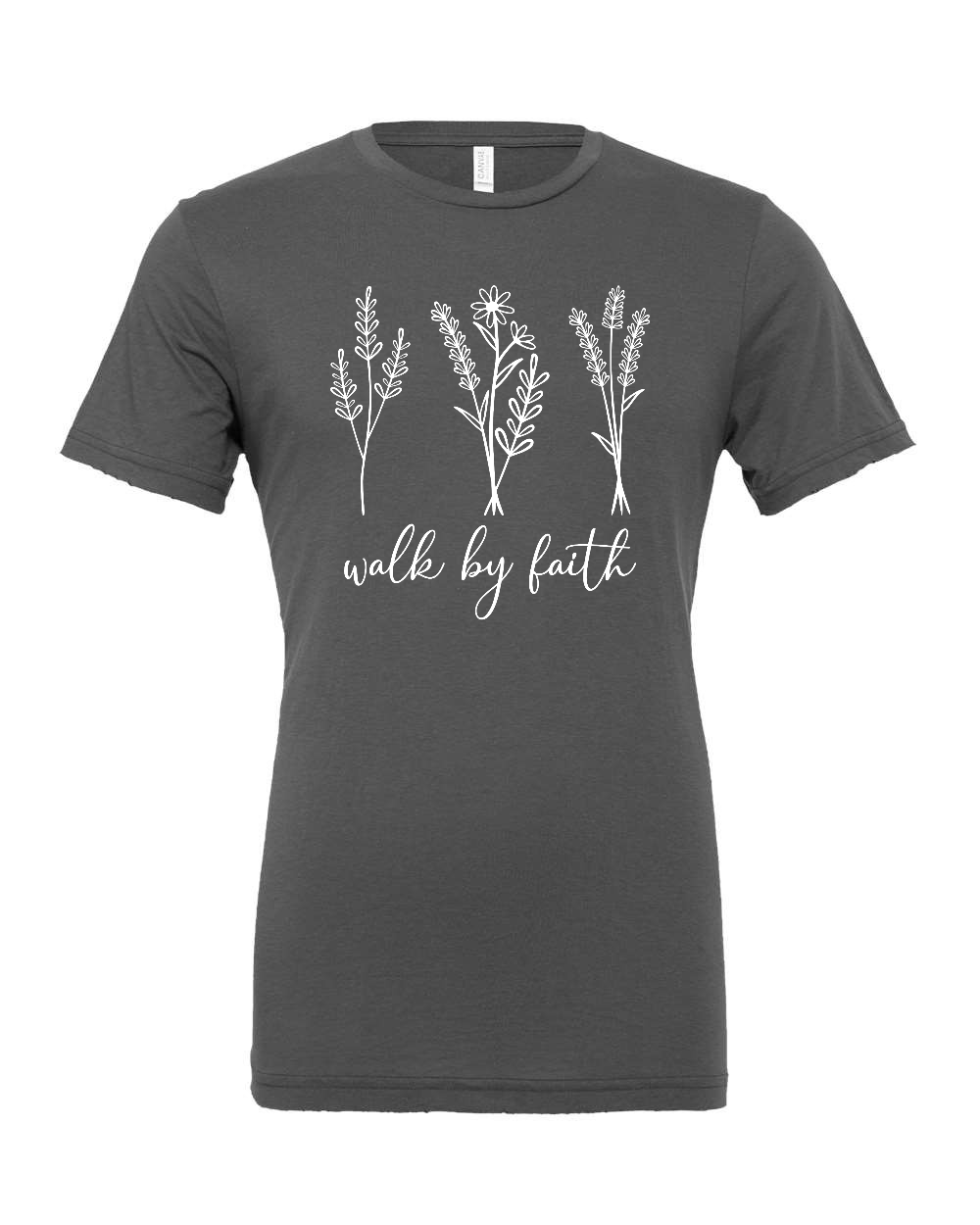 Walk by faith T-Shirt (white print)