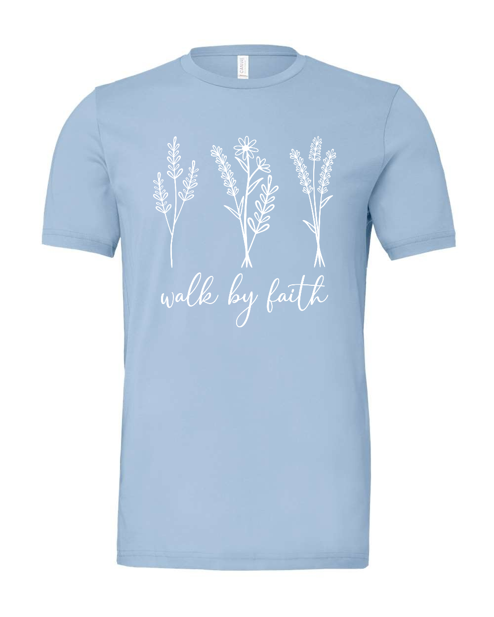 Walk by faith T-Shirt (white print)