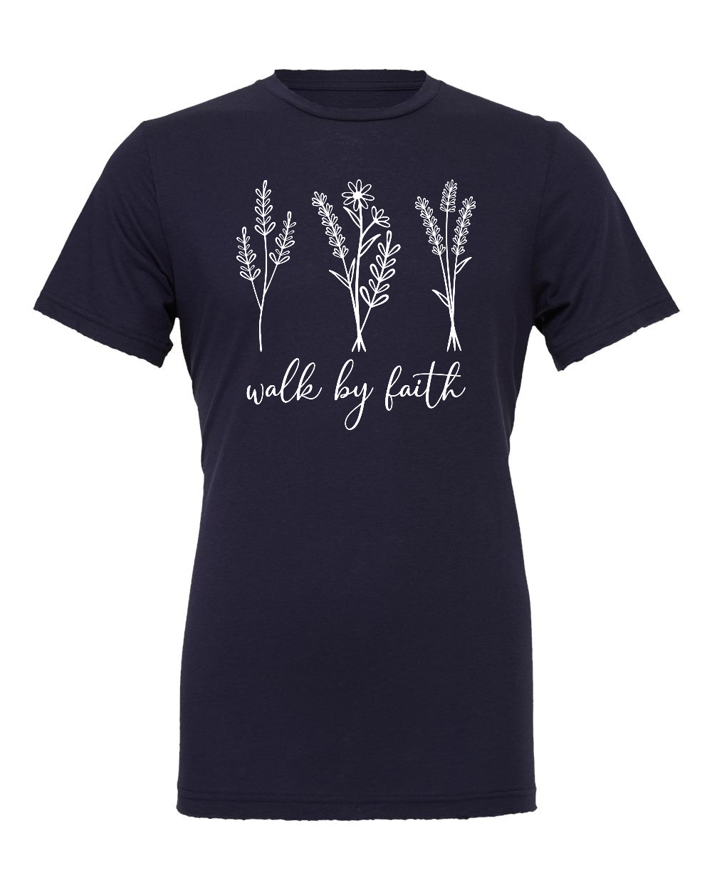 Walk by faith T-Shirt (white print)