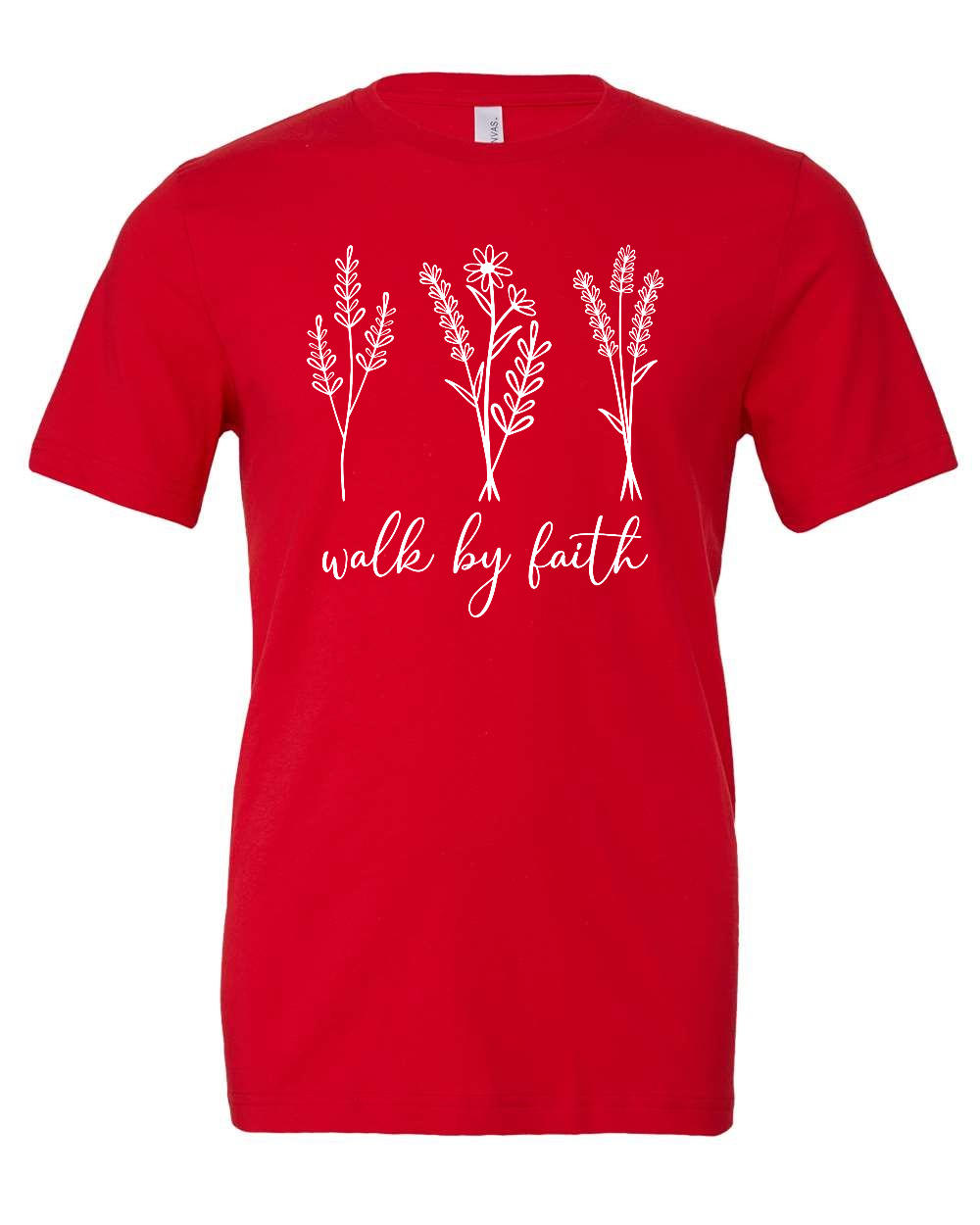 Walk by faith T-Shirt (white print)