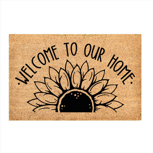 Custom Door Mat | Sunflower door mat | Front Door Decor | Housewarming Gift | Welcome Doormat